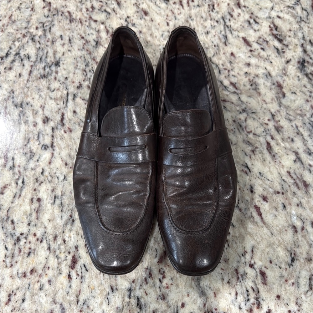 Garbo Men's Brown Leather Loafers